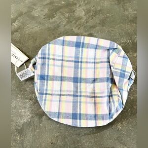 Janie and Jack plaid boys golf hat size 2-3 years new pastel